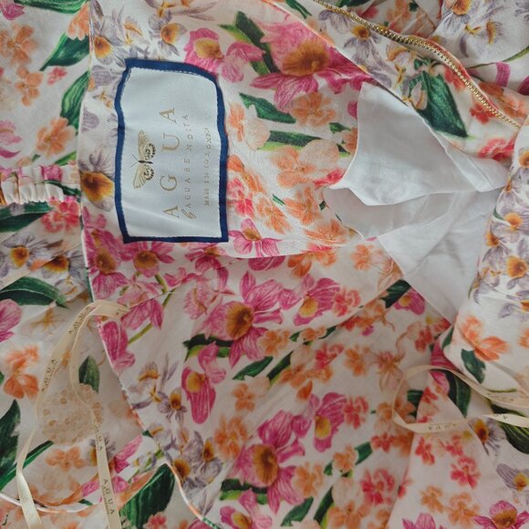 Lima Jardiniera Tiered Floral Linen Maxi Dress - Picture 14 of 15